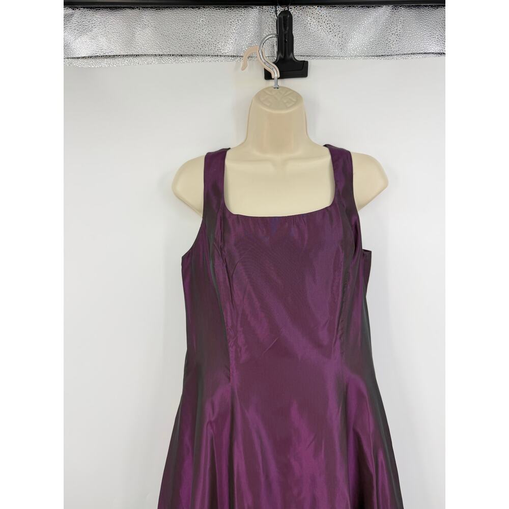 Vintage Y2K Zum Zum Maxi Formal Dress Size M Iridescent Purple Prom Whimsygoth - Picture 4 of 11